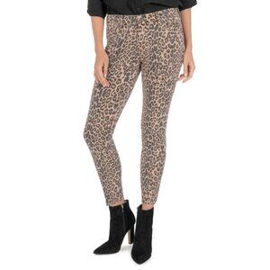 KUT from the Kloth Donna High Rise Skinny Jeans Women 2 Leopard Print Stretch NW